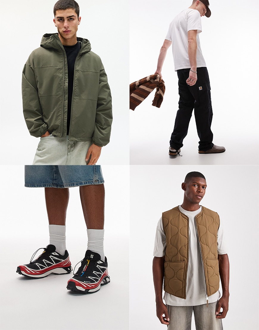 Collage of ASOS clothes