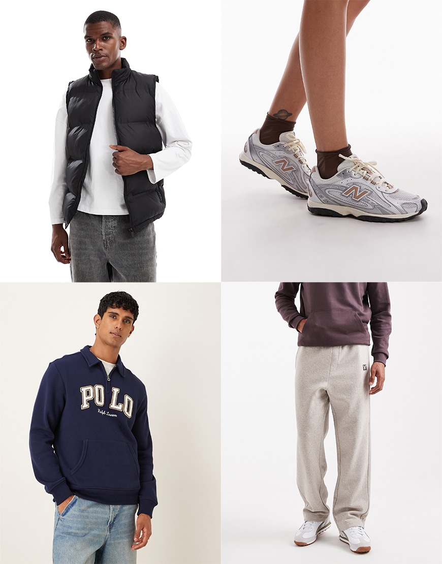 Collage of ASOS clothes
