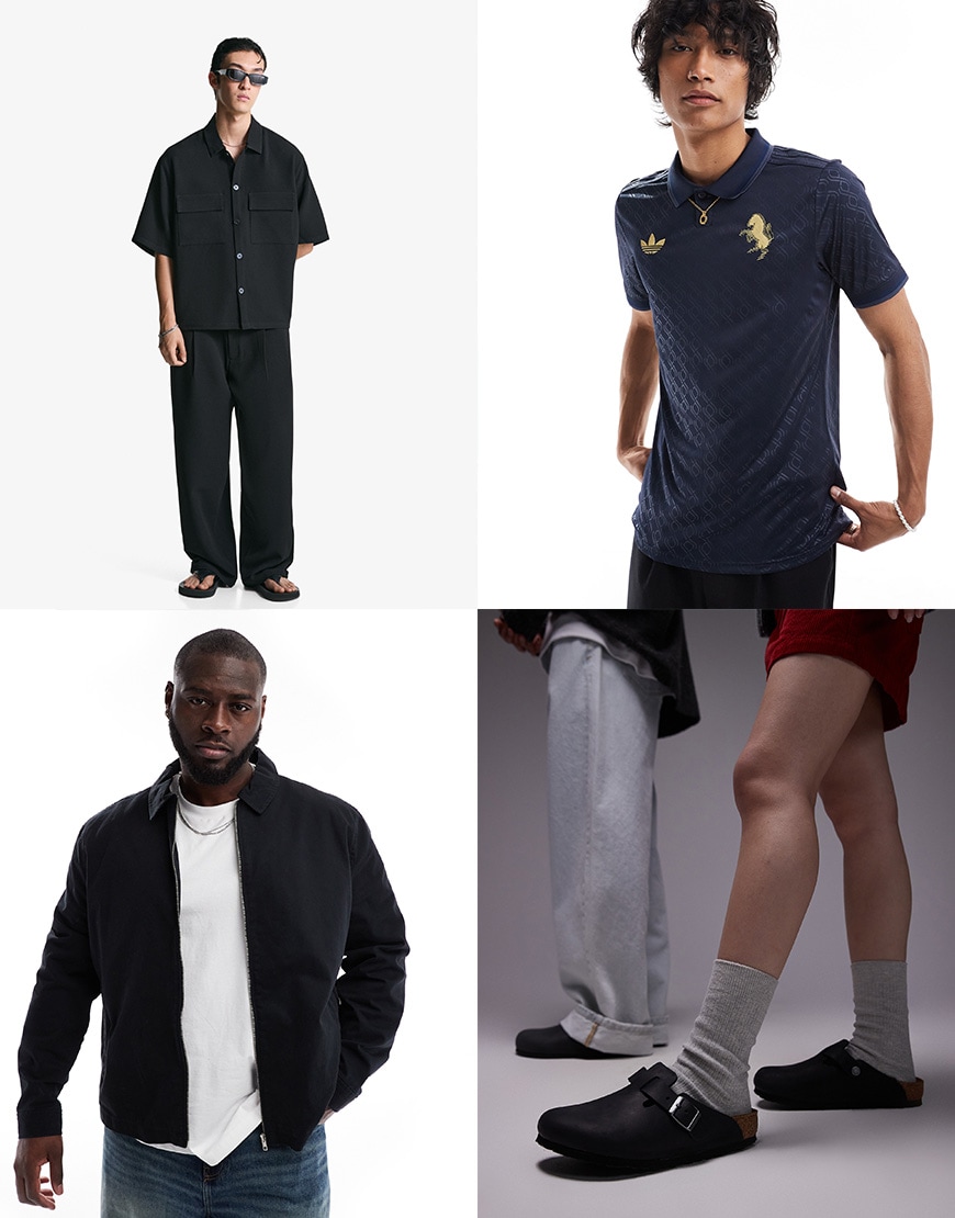 Collage of men wearing ASOS clothing | ASOS Style Feed