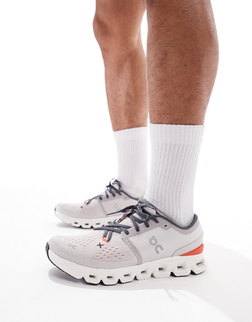 On Cloud X trainers in grey