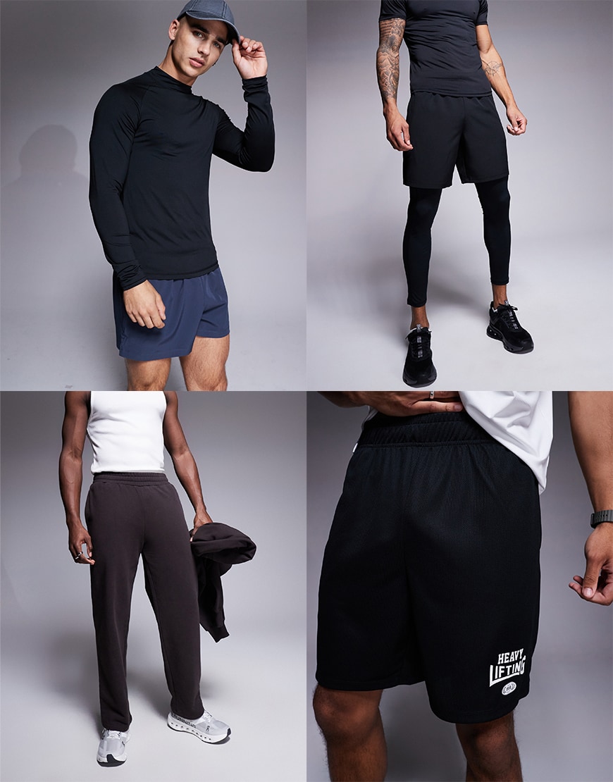 Collage of men wearing ASOS clothes