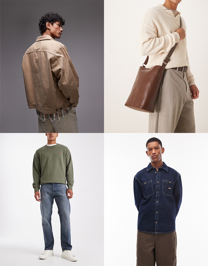 Collage of ASOS clothing