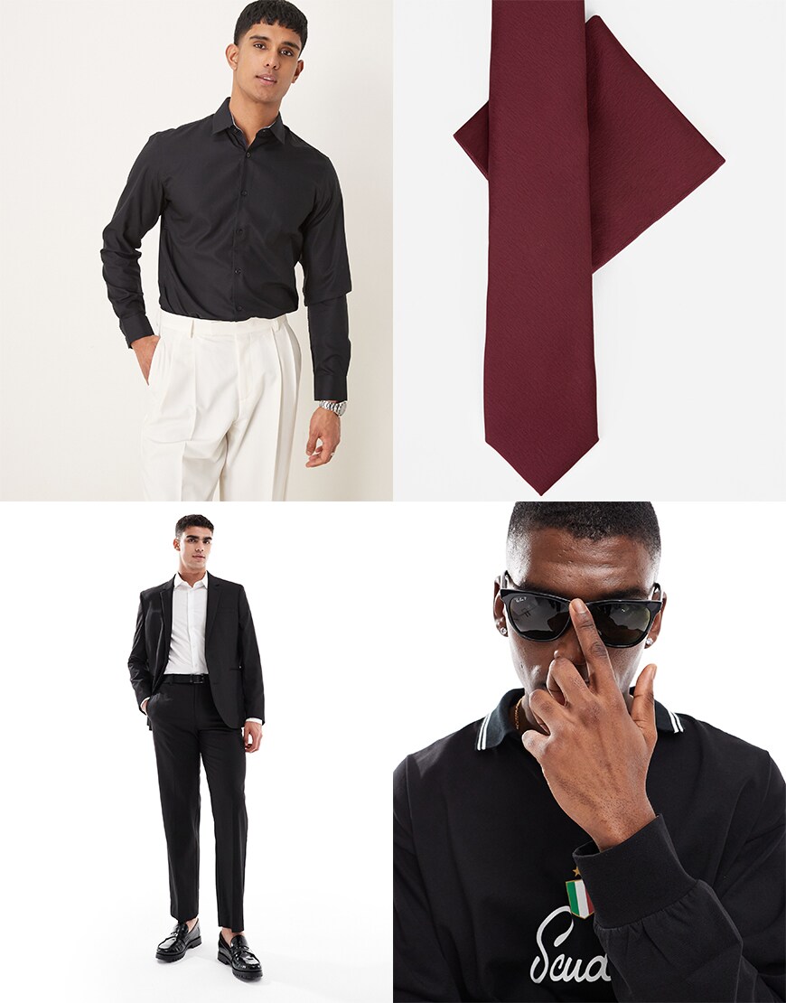 Collage of ASOS clothing