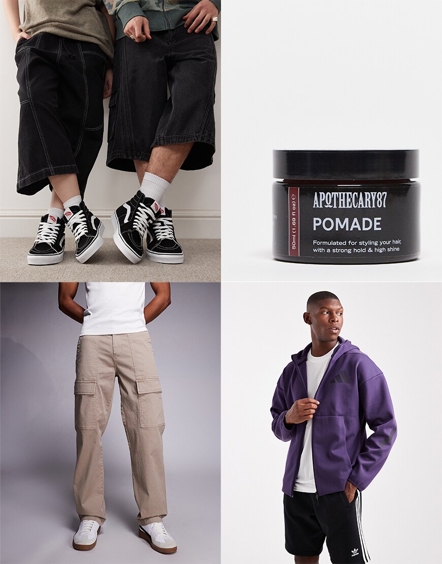 Collage of ASOS clothing