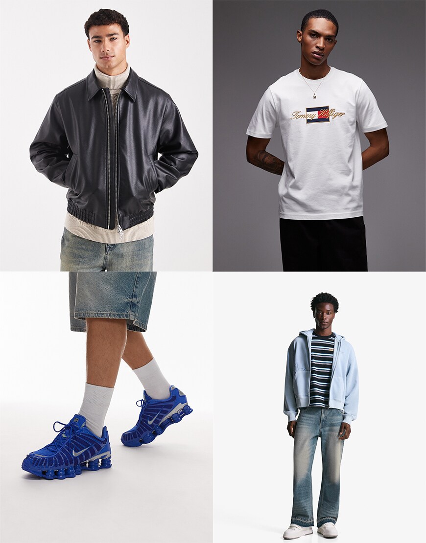 Collage of ASOS clothing