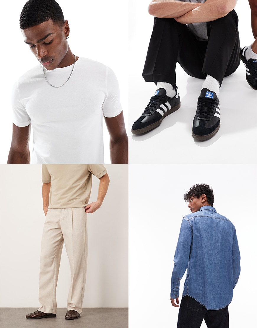 Collage of ASOS clothing