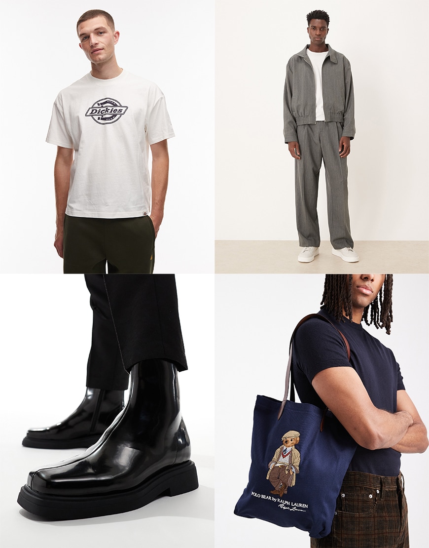 Collage of ASOS clothing
