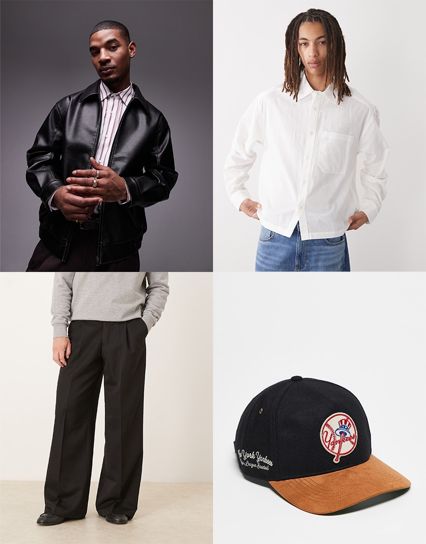 Collage of ASOS clothing