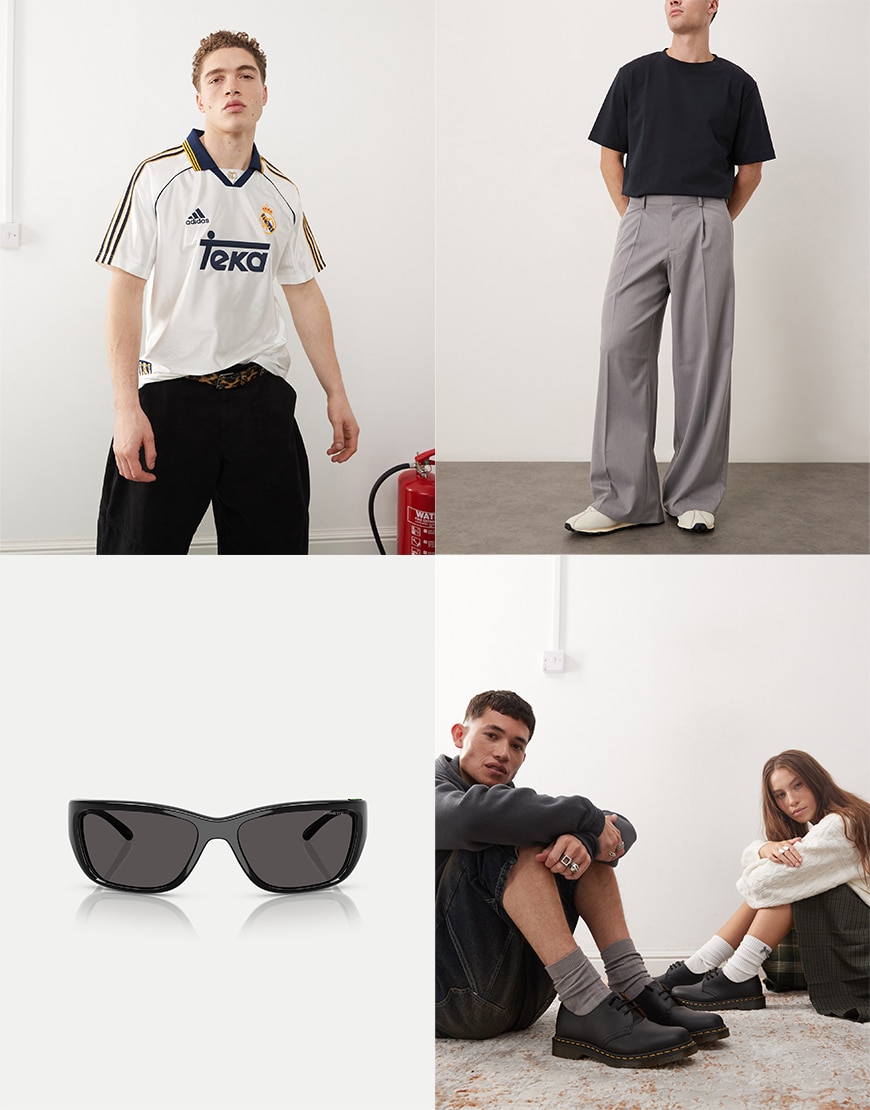 Collage of ASOS clothing