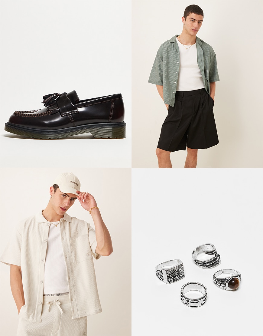 Collage of ASOS clothing