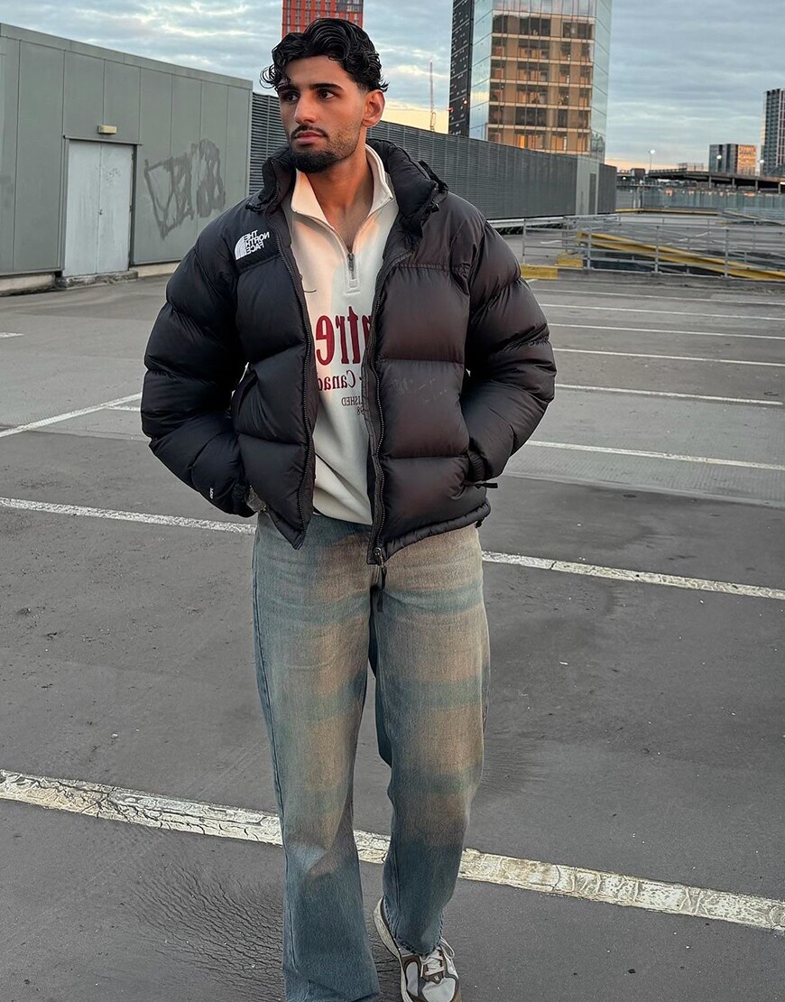 Man wearing a puffer jacket