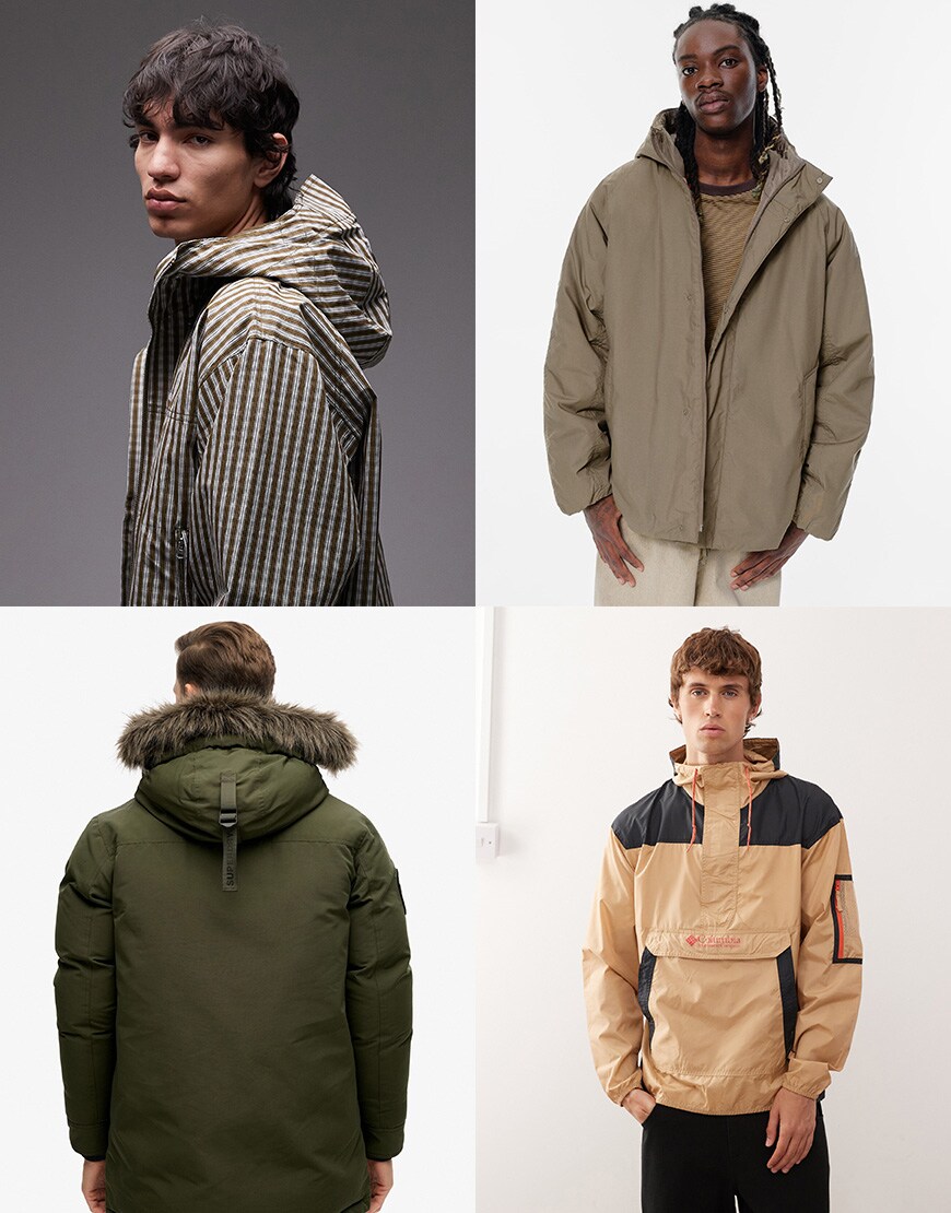 Rainy-weather coats and jackets