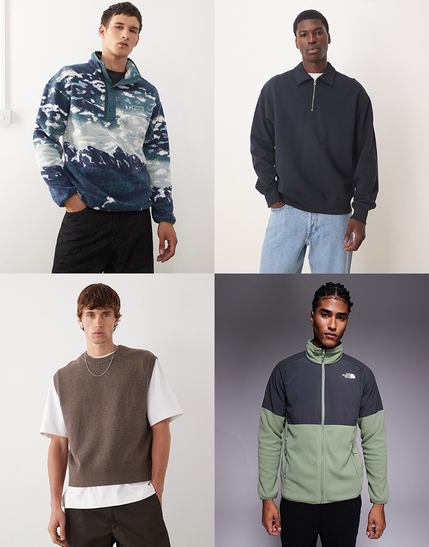 Rainy day fleece and sweatshirts