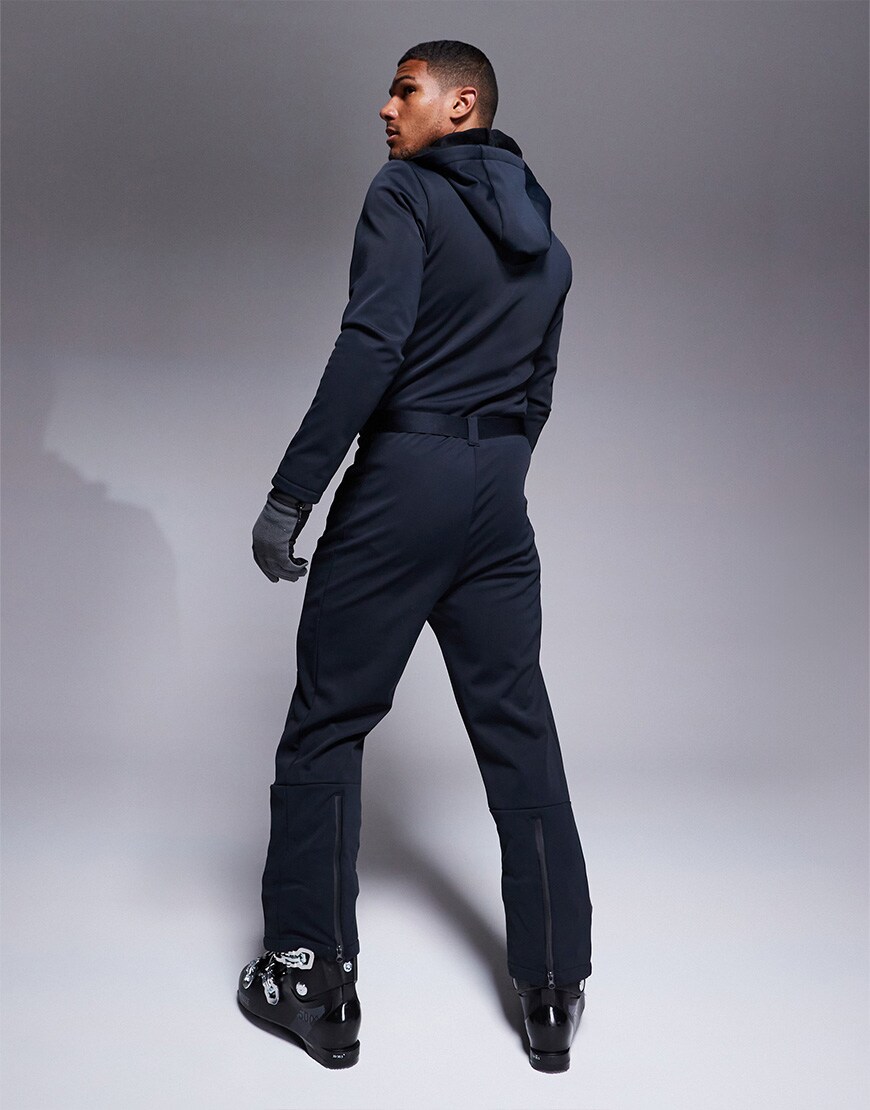 4505 Ski Icon water repellent insulated ski suit with hood and straight leg in black | ASOS Style Feed