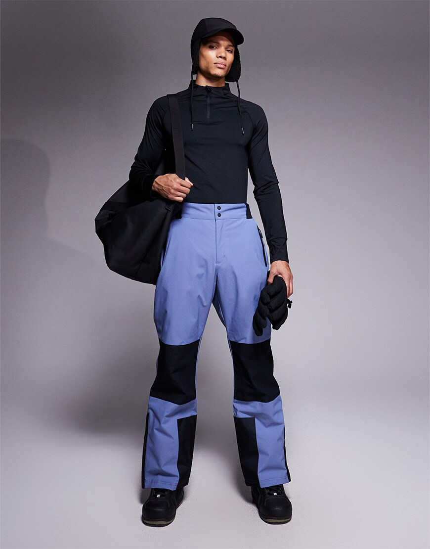 The best men's snow pants: OOSC Yeh man ski & snowboard bib pant in grey | ASOS Style Feed