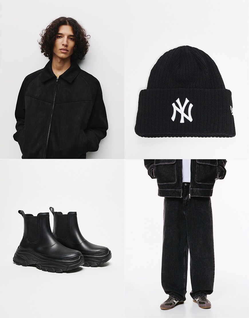 Collage of ASOS clothes | Black jeans outfits