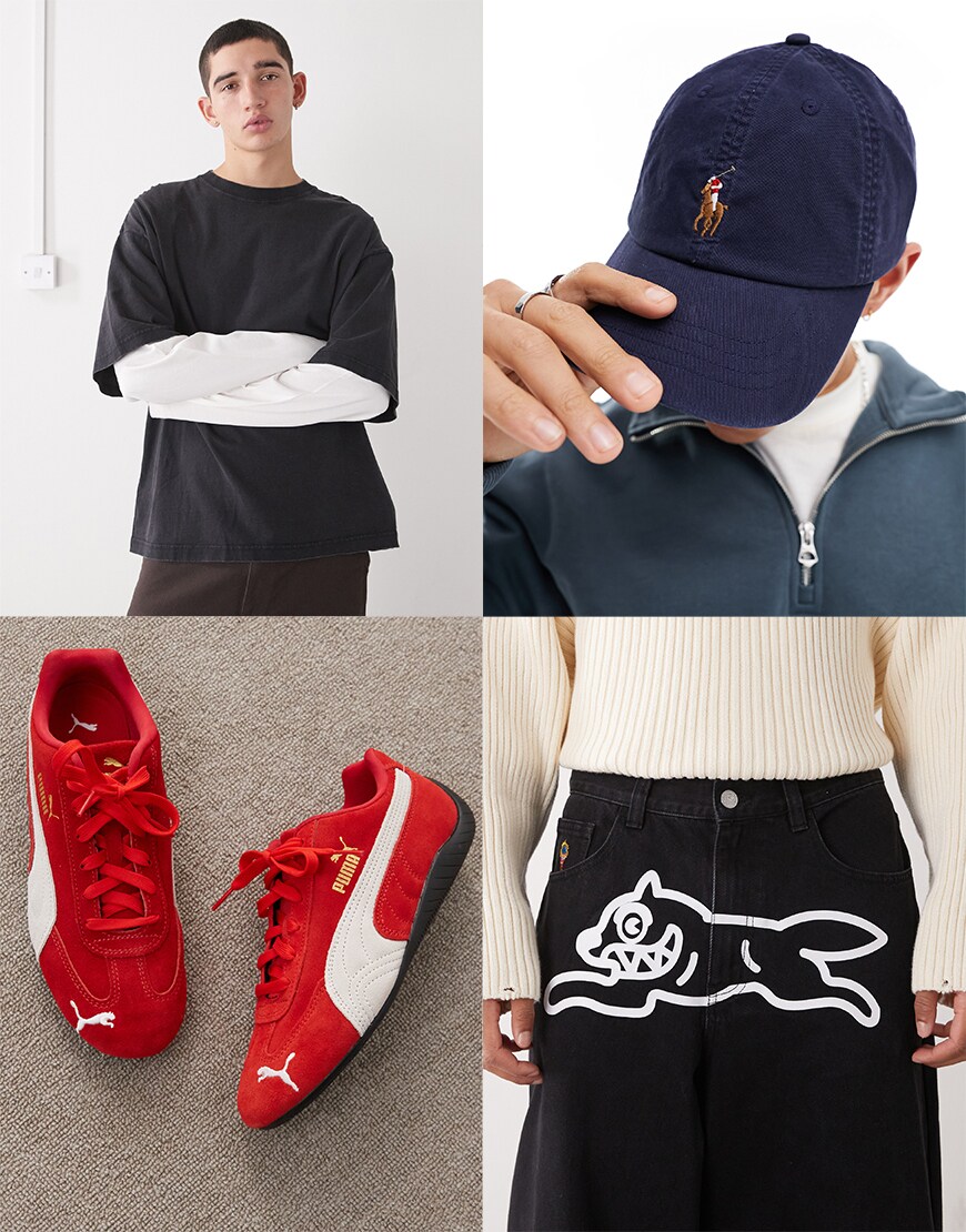 Collage of ASOS clothing