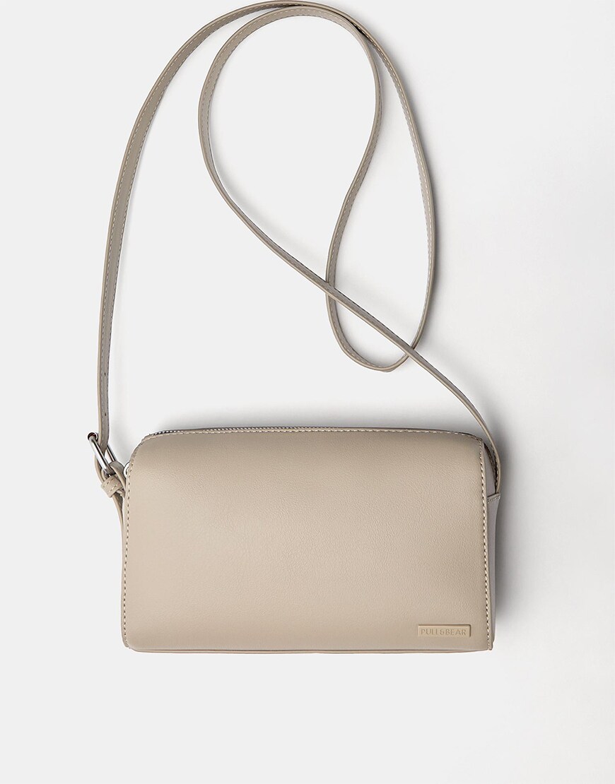 Beige crossbody bag