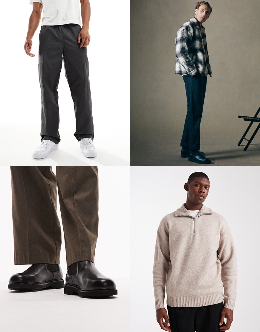 Collage of men wearing ASOS clothing | ASOS Style Feed