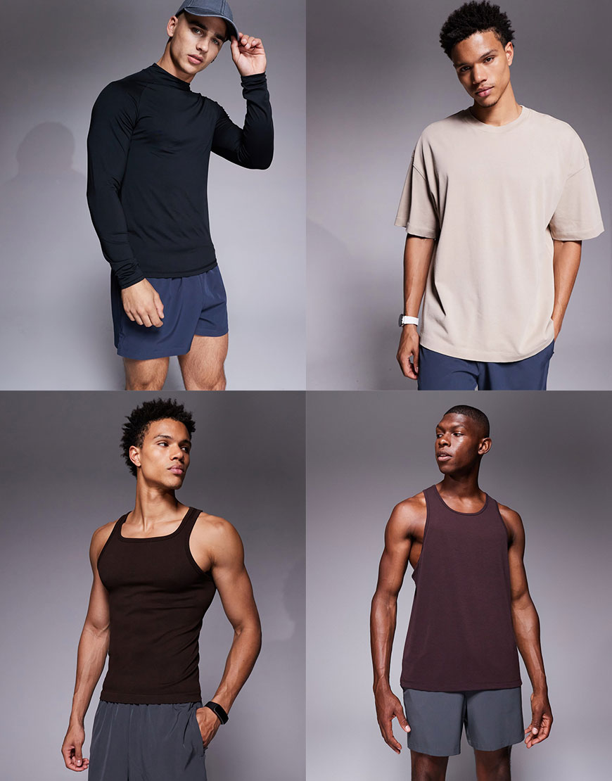 Men Wearing 4505 Gym Tops