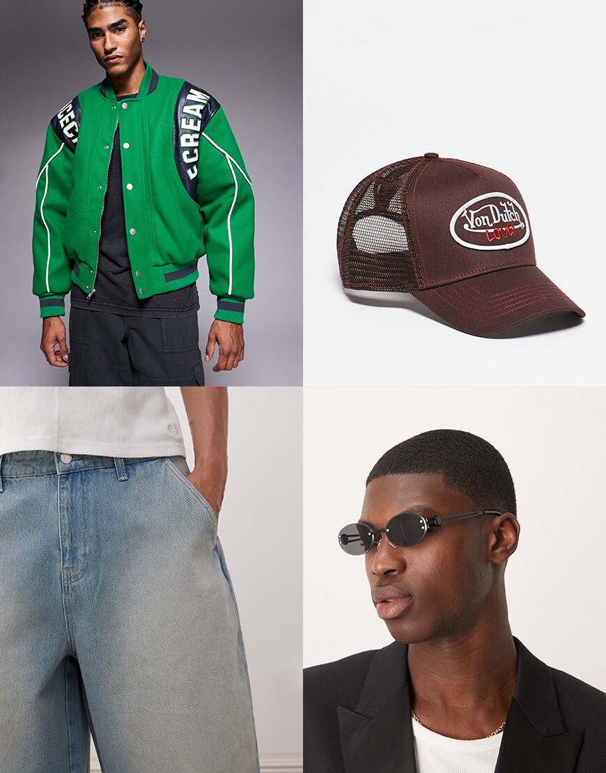 Collage of men wearing ASOS clothing | ASOS Style Feed