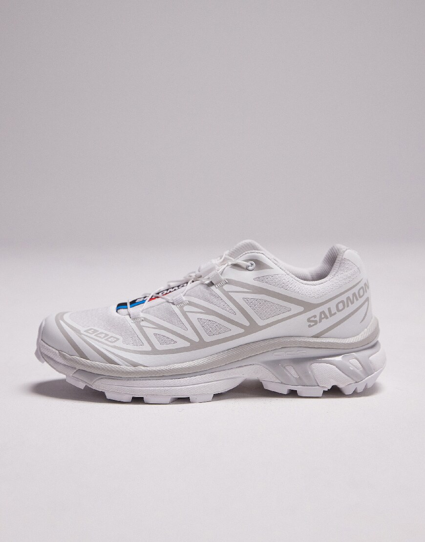 Salomon XT-6 unisex trainers in white and lunar rock| ASOS Style Feed