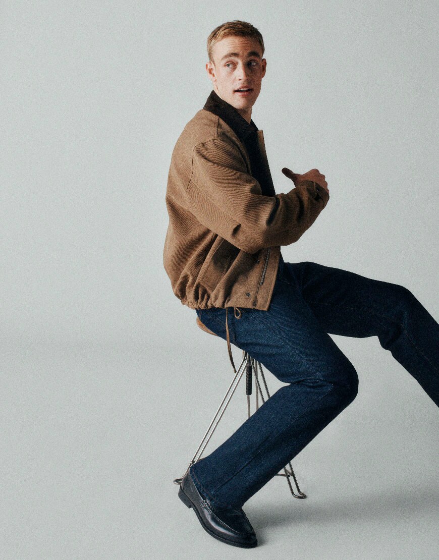 Model wearing trucker jacket and jeans | ASOS Stylefeed