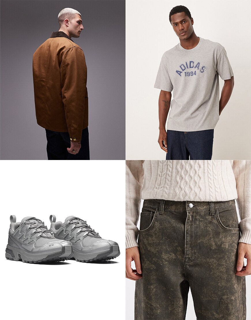 Collage of ASOS clothes