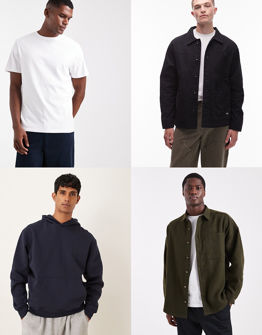 Collage of men wearing ASOS clothing | ASOS Style Feed