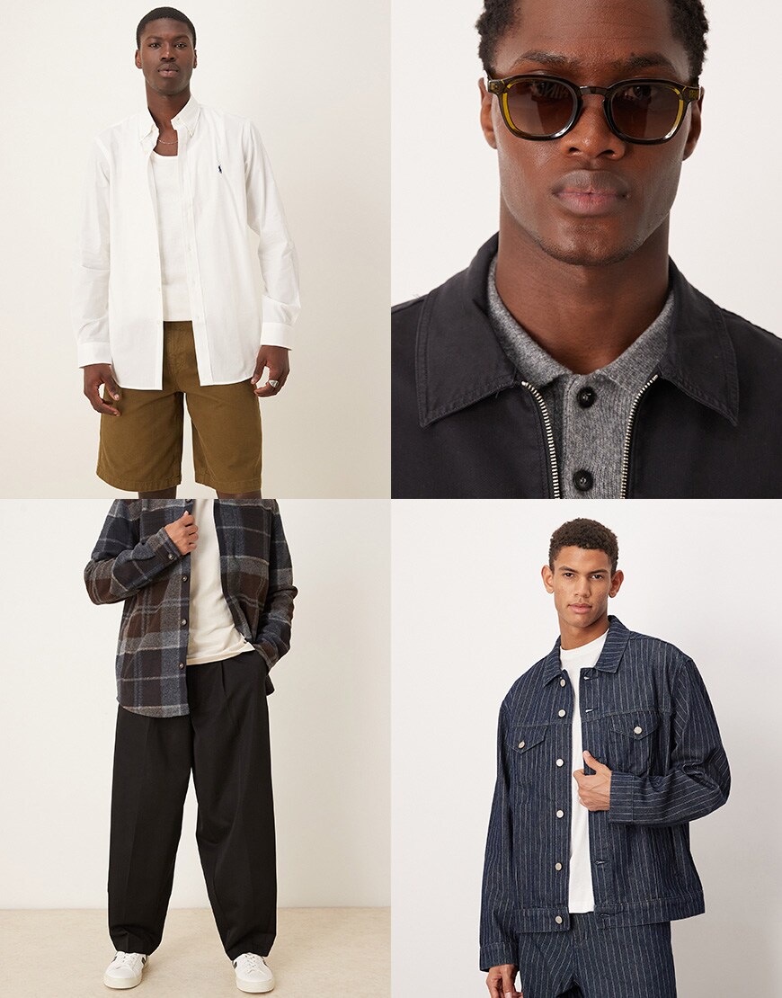 Collage of men wearing ASOS clothing | ASOS Style Feed