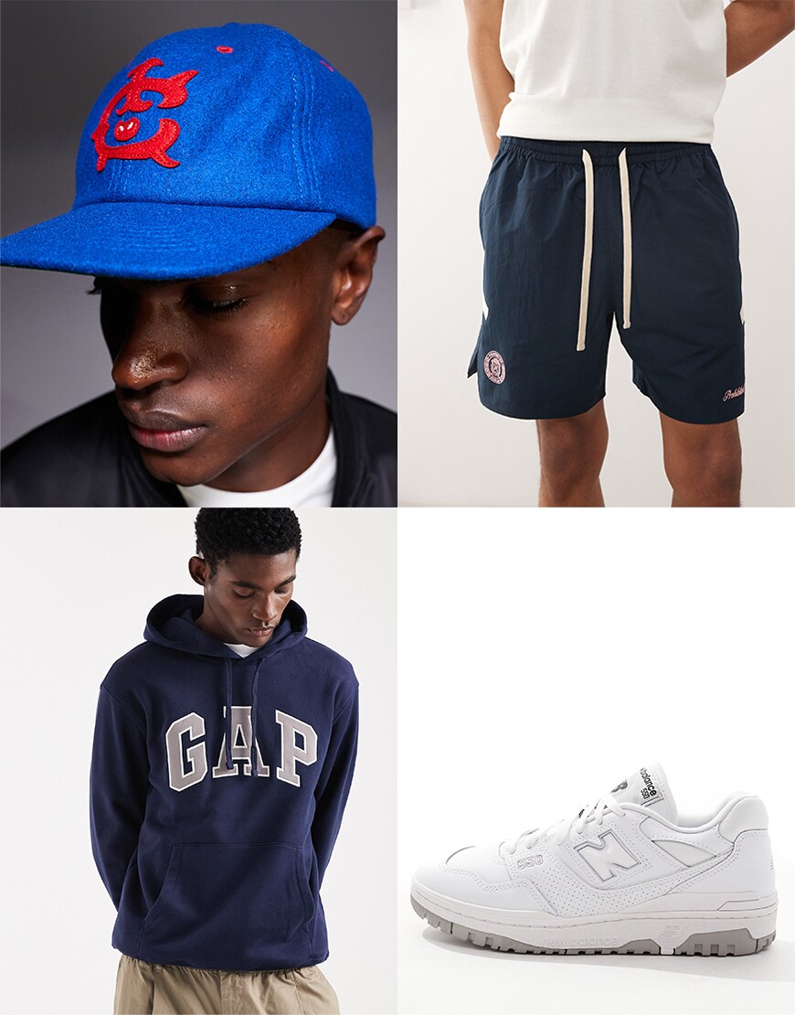 Collage of ASOS clothes