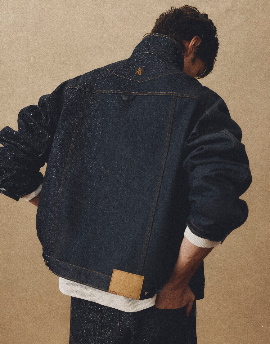 Man wearing ASOS Collective denim jacket | ASOS Style Feed