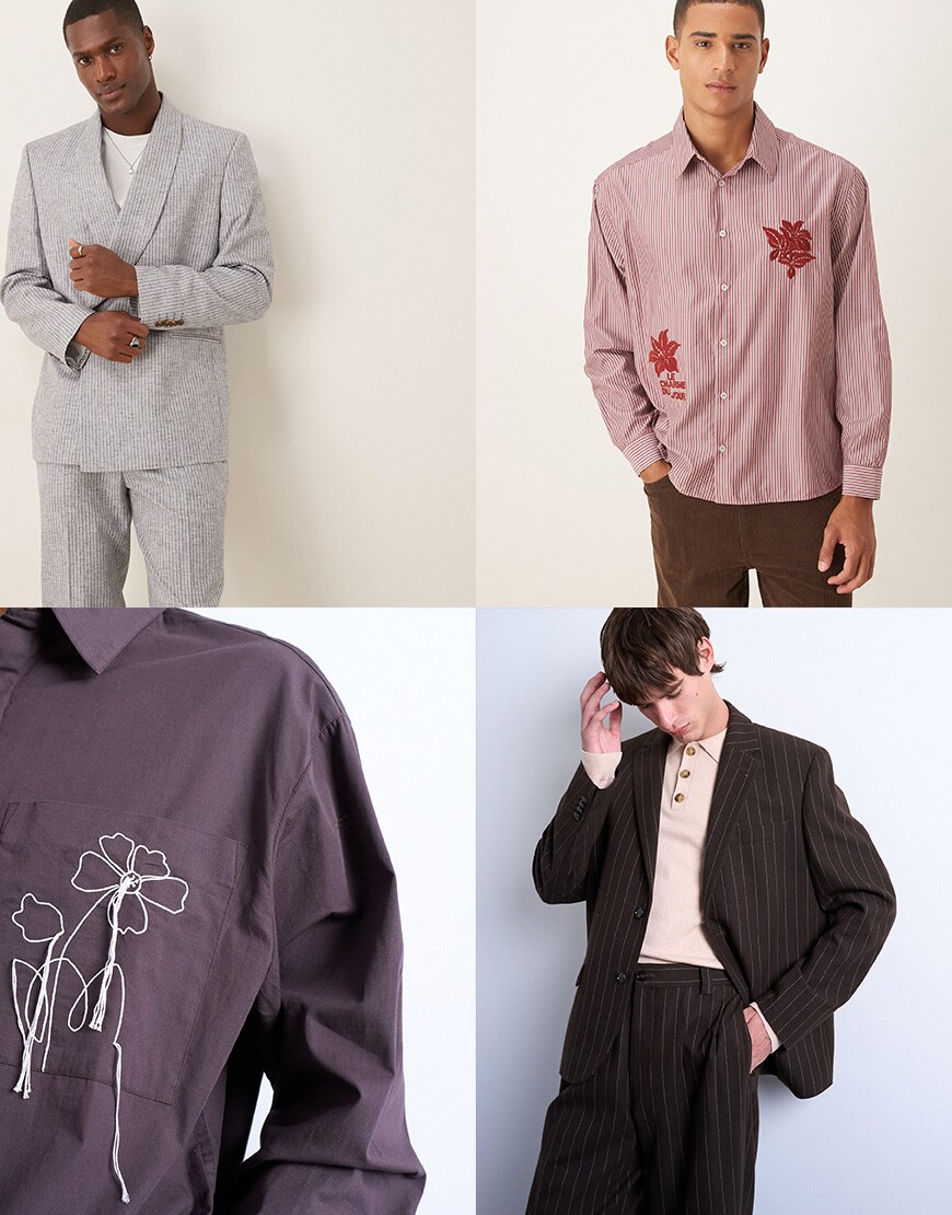 Collage of men wearing ASOS clothing | ASOS Style Feed