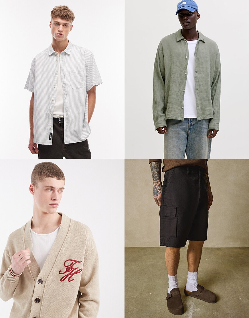 Collage of ASOS clothes