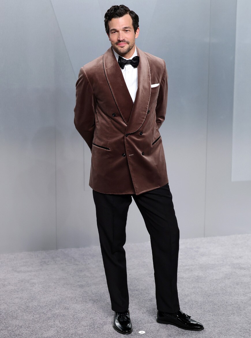 Paul Anthony Kelly wearing velvet suit | ASOS Style Feed