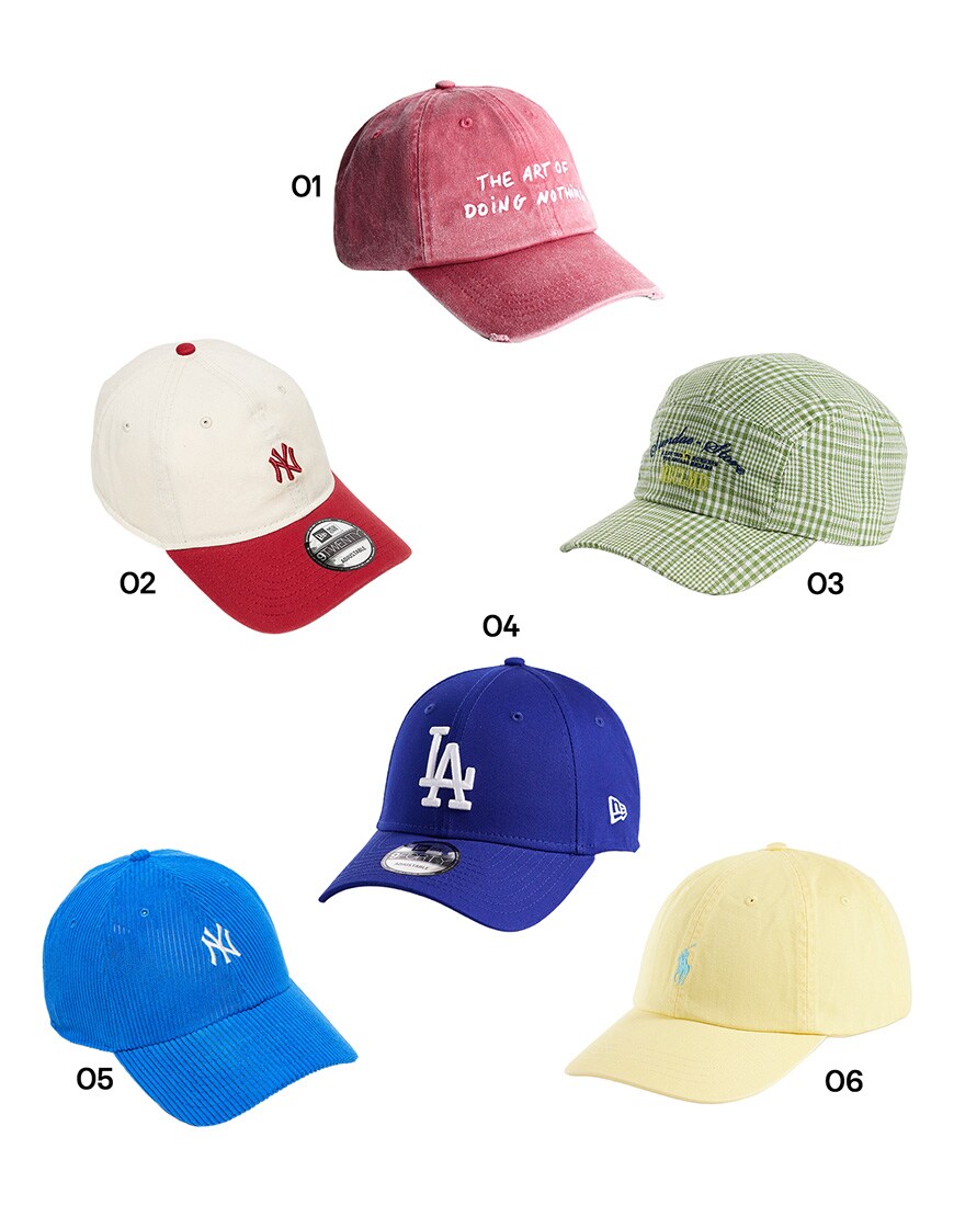 Collage of ASOS baseball caps | ASOS Style Feed