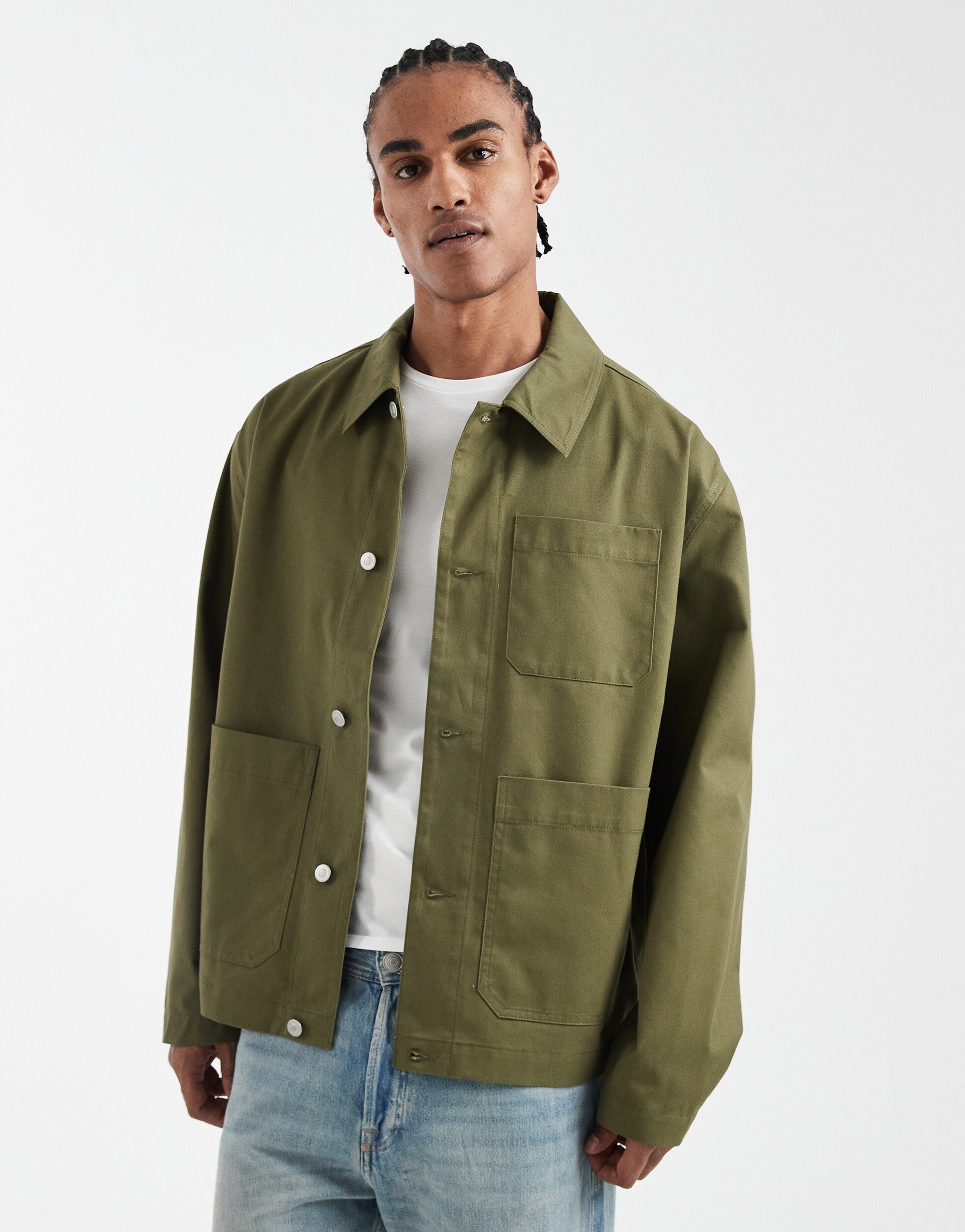 model wearing green jacket|ASOS Style Feed
