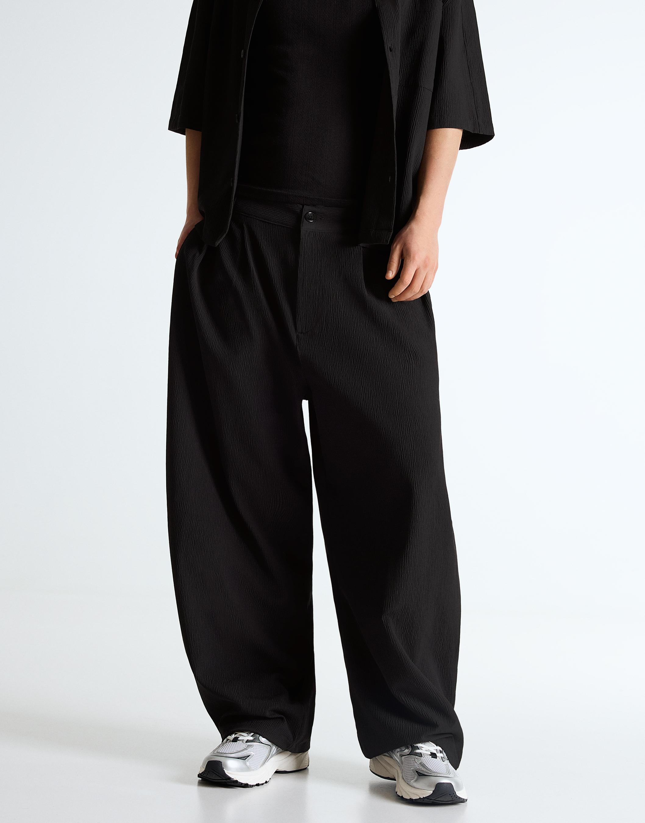 model wearing black trousers|ASOS Style Feed