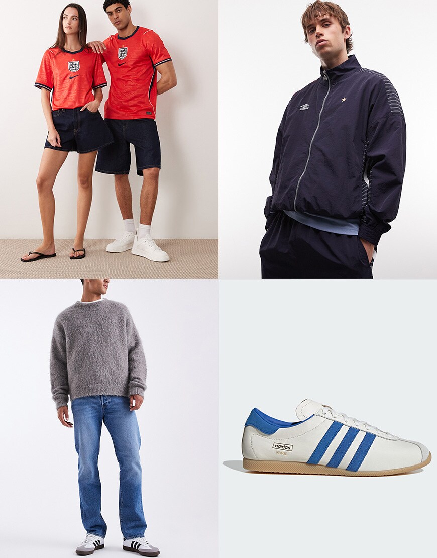 england away football strip collage|ASOS Style Feed