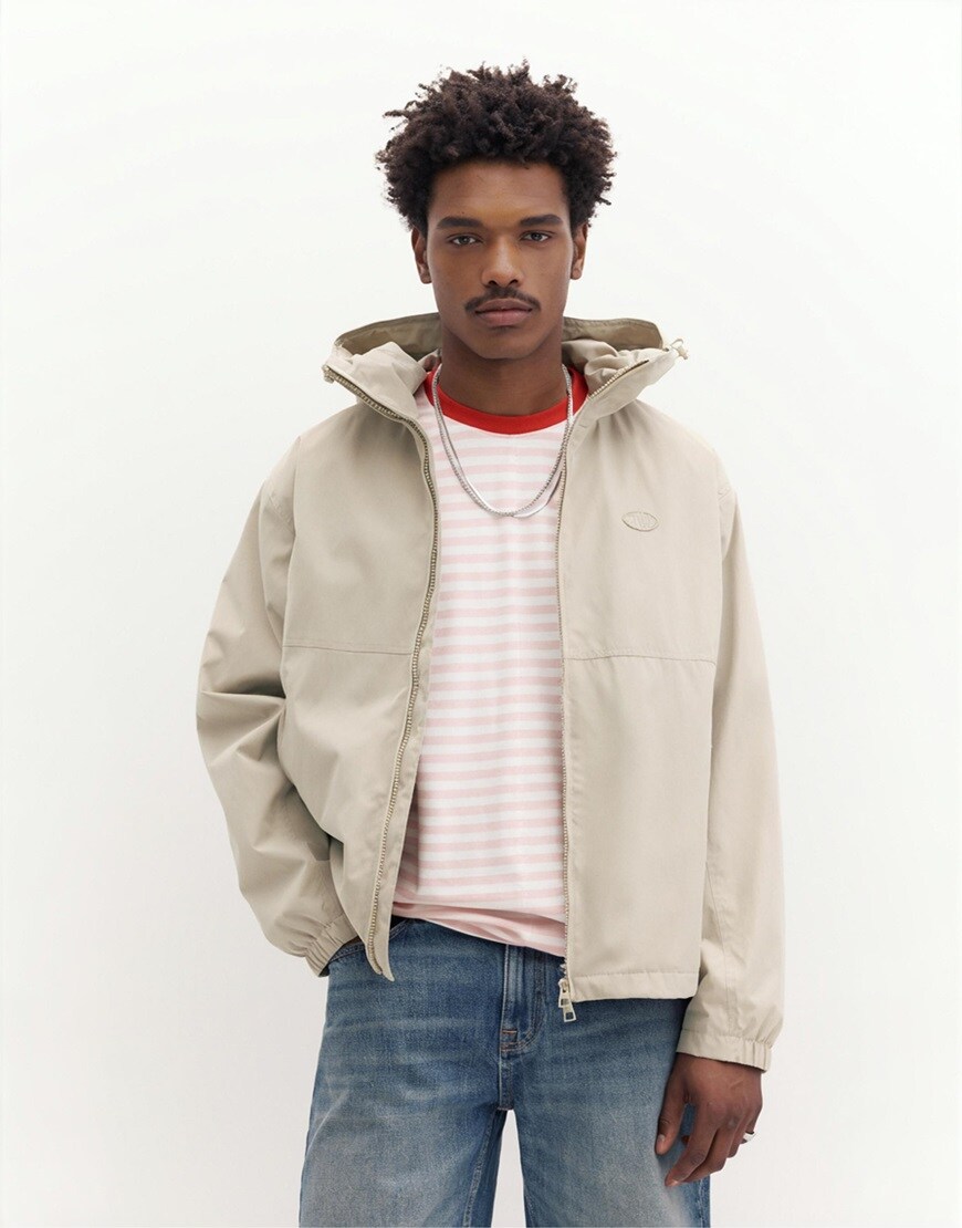 Pull&Bear Lightweight stwd raincoat in ochre | ASOS Style Feed