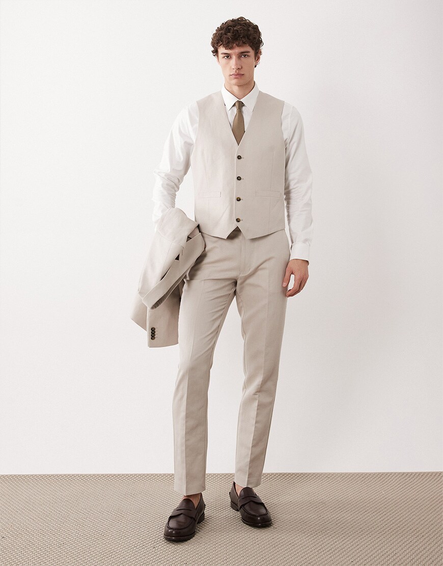 model wearing stone suit|ASOS Style Feed