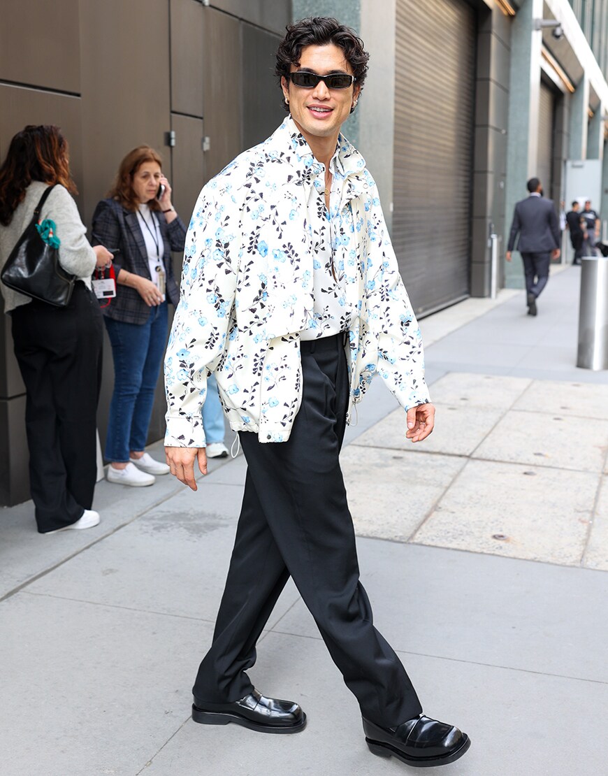 Charles Melton wearing floral jacket | ASOS Style Feed