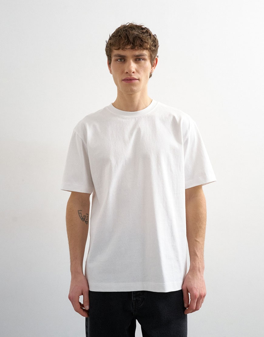 model wearing white t-shirt|ASOS Style Feed