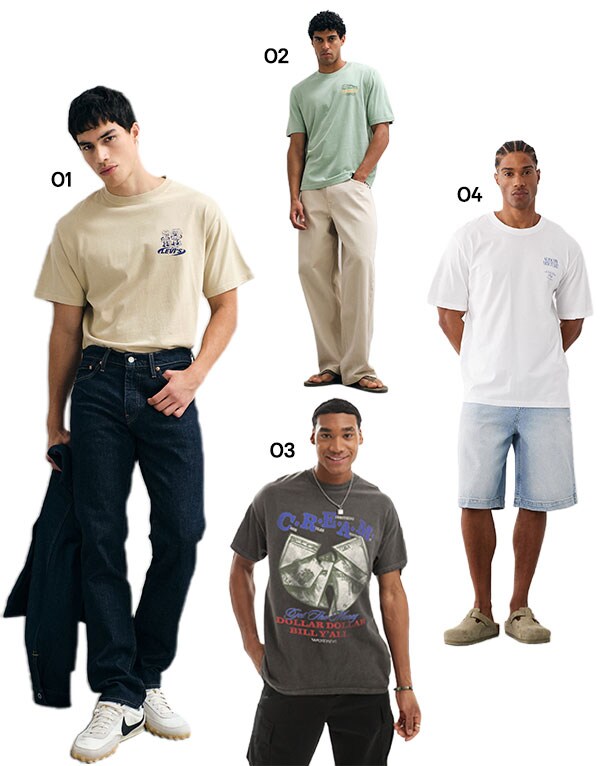 model wearing T-shirts|ASOS Style Feed