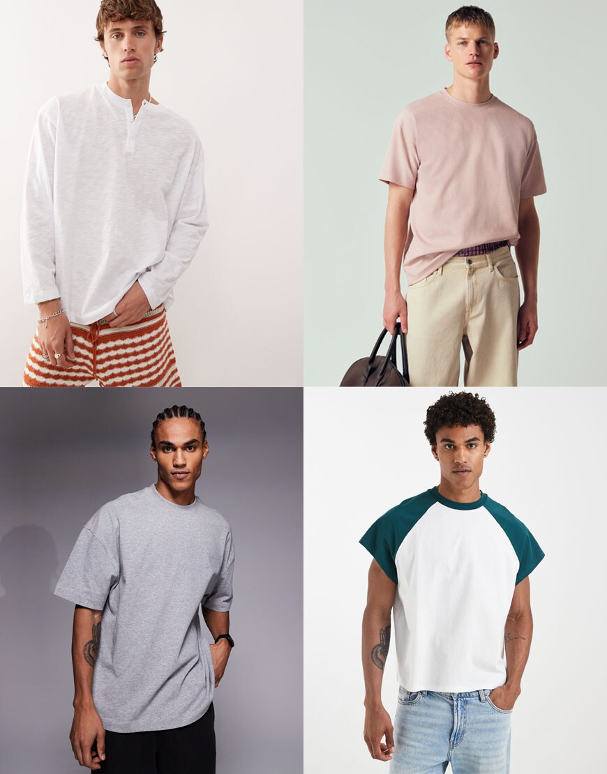 models wearing plain t-shirts|ASOS Style Feed