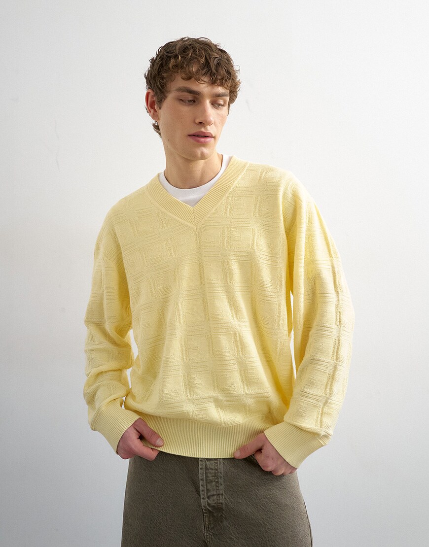 model wearing yellow jumper|ASOS Style Feed