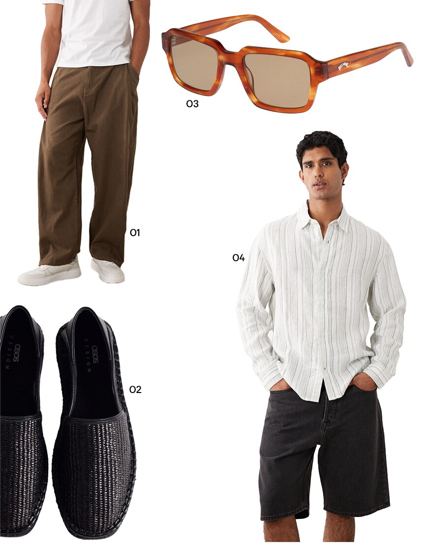 Collage of ASOS clothes