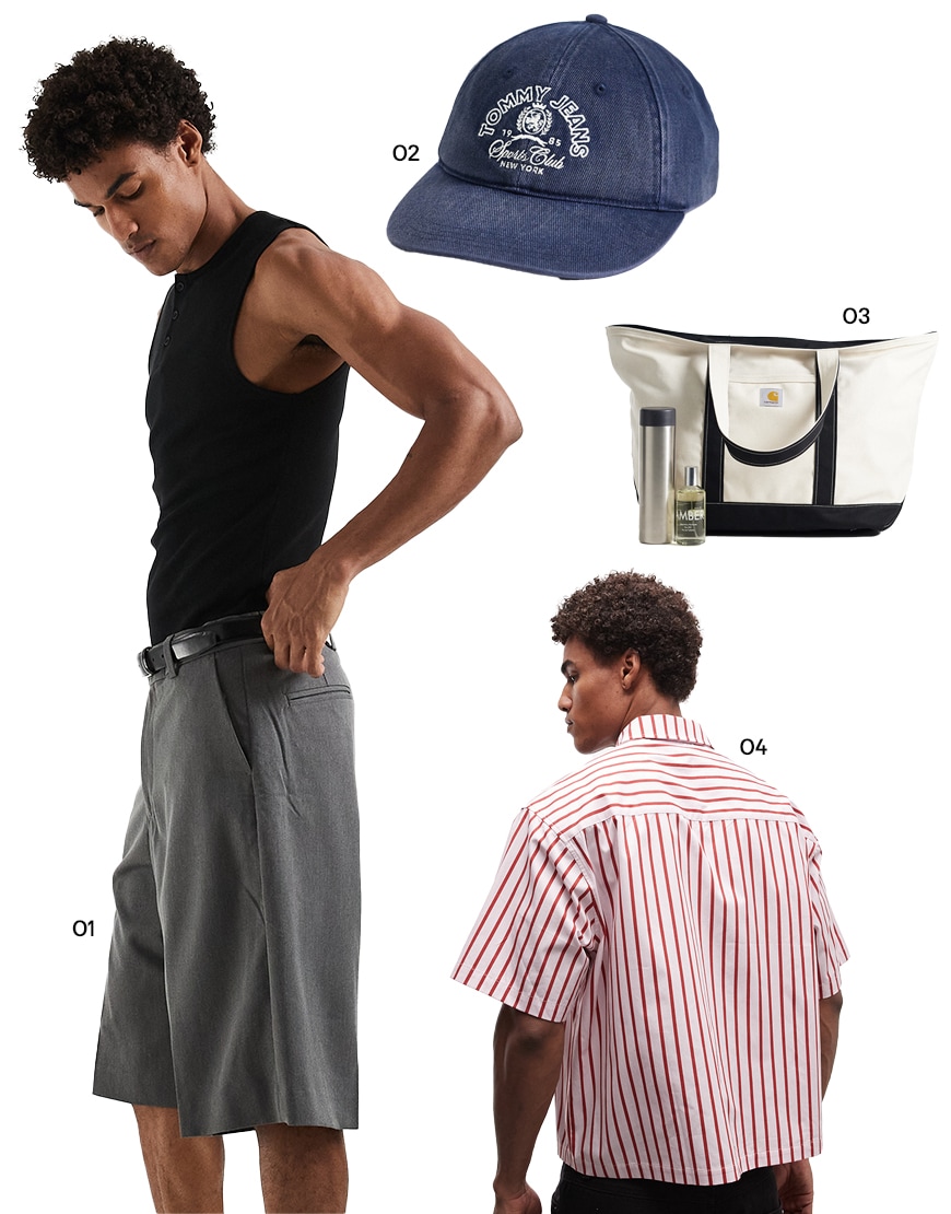 Collage of ASOS clothes