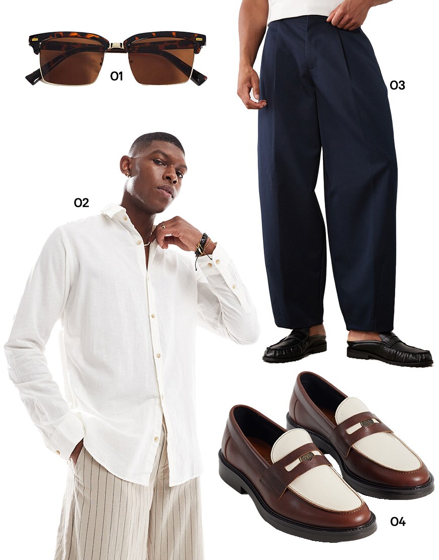 A smart linen shirt look | ASOS