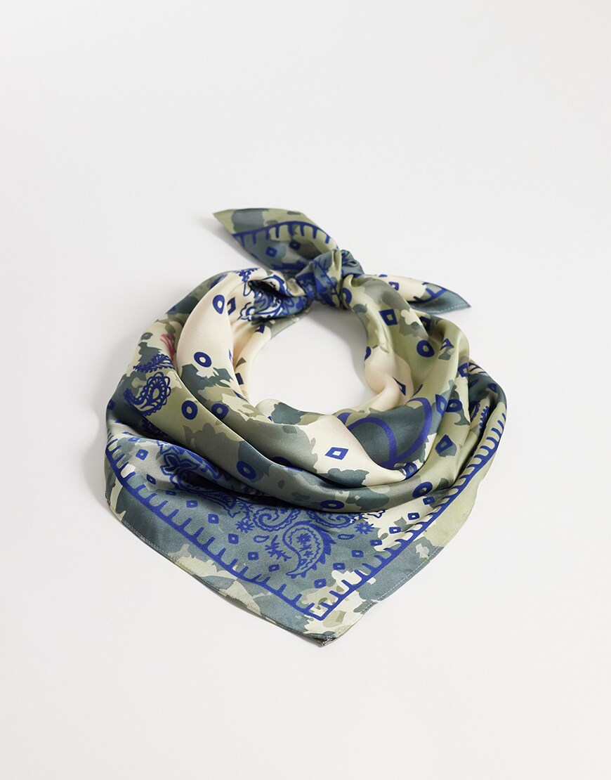 Prohibited camo scarf| ASOS Style Feed